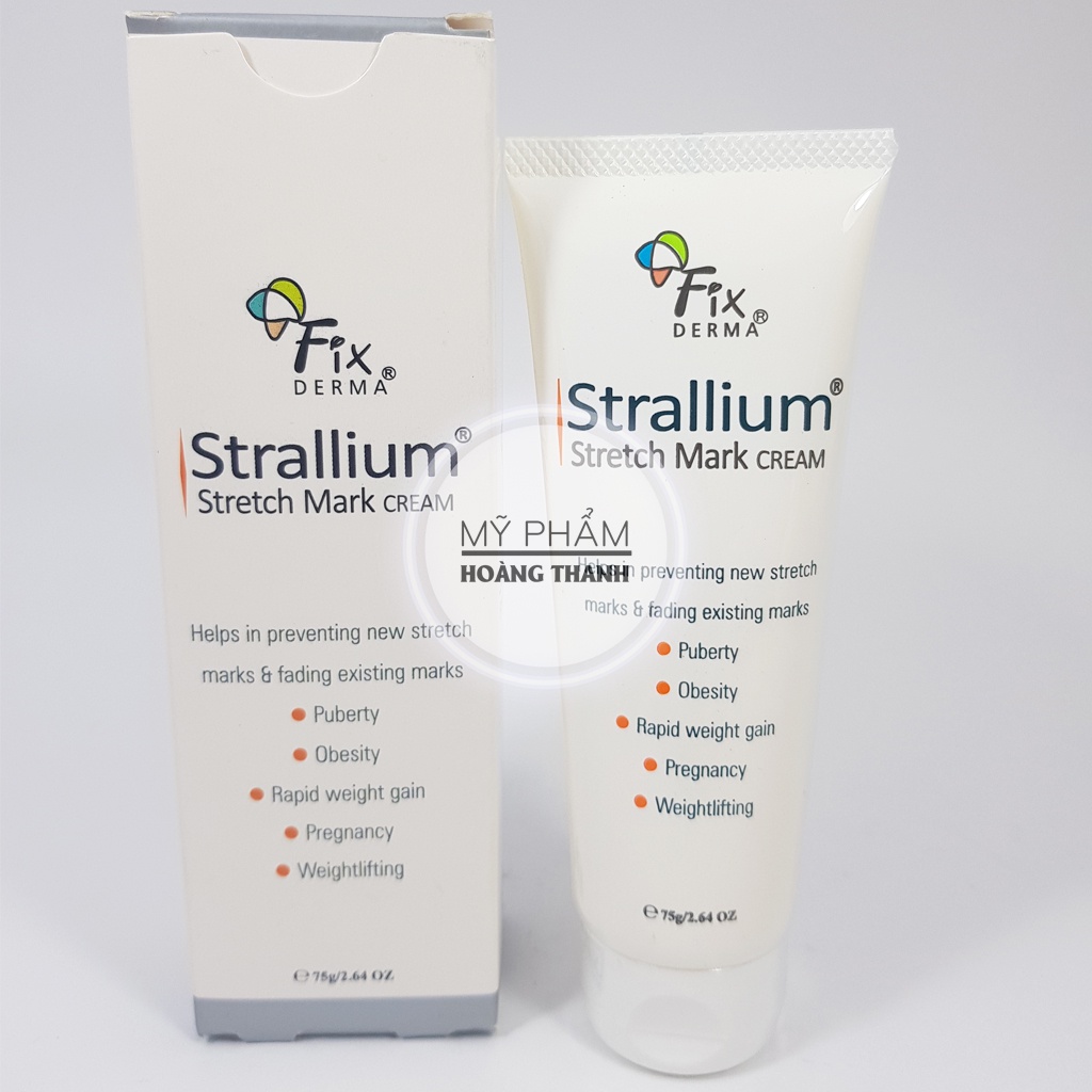 Kem Mờ Rạn Da - Ngăn Ngừa Rạn Da Fixderma Strallium Cream An Toàn Lành Tính ( Kể Cả Mẹ Trước và Sau Sinh)