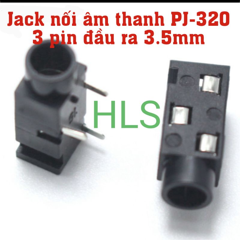 Jack nối âm thanh PJ-320 3pin đầu ra chuẩn 3.5