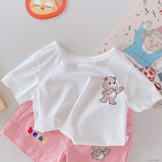 Set Áo Thun Ngắn Tay + Quần Short Kẻ Sọc Vuông Cho Bé