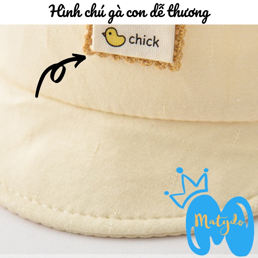 Mũ cho bé sơ sinh hình gà CHICK nón trẻ em bé trai bé gái mềm mại đáng yêu từ 0 đến 12 tháng phụ kiện trẻ em MSS03