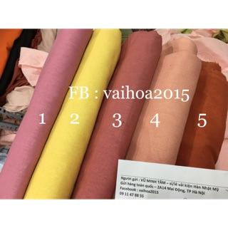 [Vaihoa2015] Vải Linen bột 220gr - Mềm Mịn ( LOẠI 1)