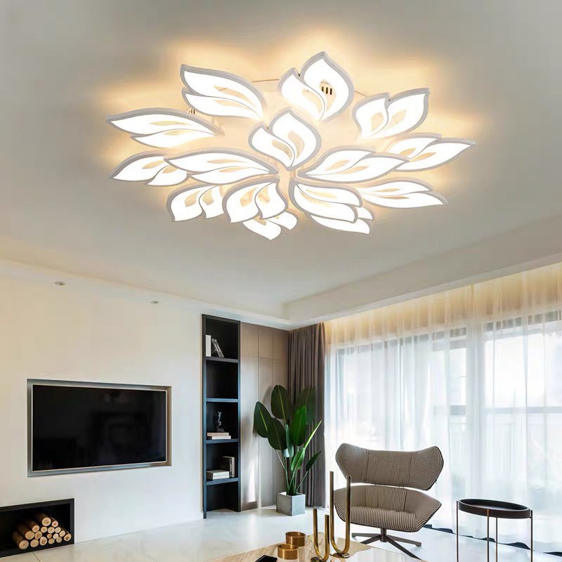 Đèn ốp trần đuôi hồ ly 12 cánh, Đèn LED 3 chế độ sáng, OT29