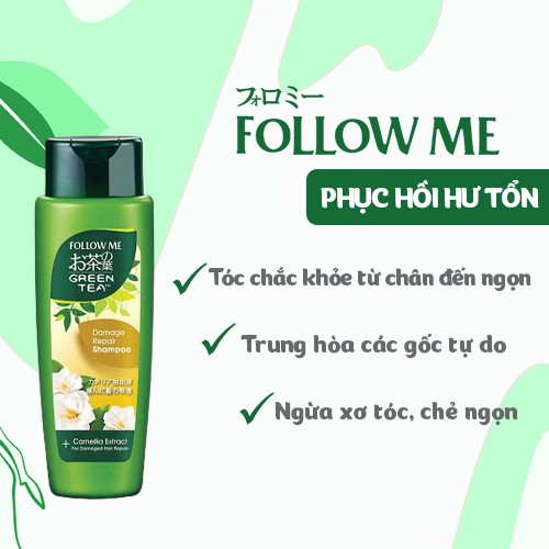 Dầu Gội Đầu Follow Me Trà Xanh Sạch Gàu Ngăn Rụng Tóc - 320ml