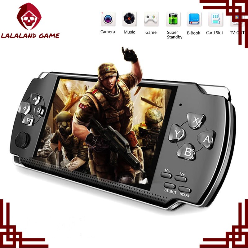 Máy Chơi Game Cổ Điển Cầm Tay X 6 Psp Mp 4 Video Player 4.3 Inch