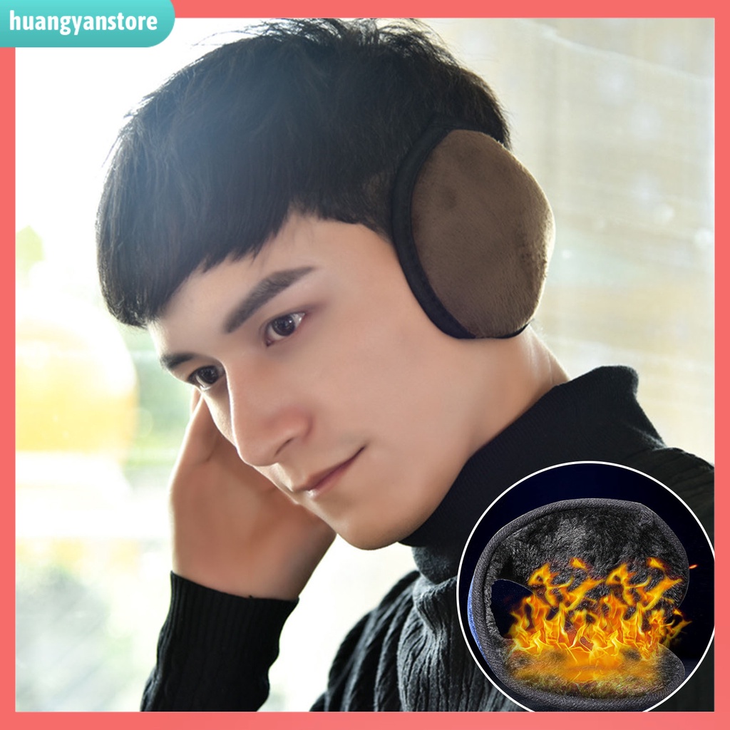 HY| Bông chụp tai giữ ấm linh hoạt cho nam tùy chọn màu sắc