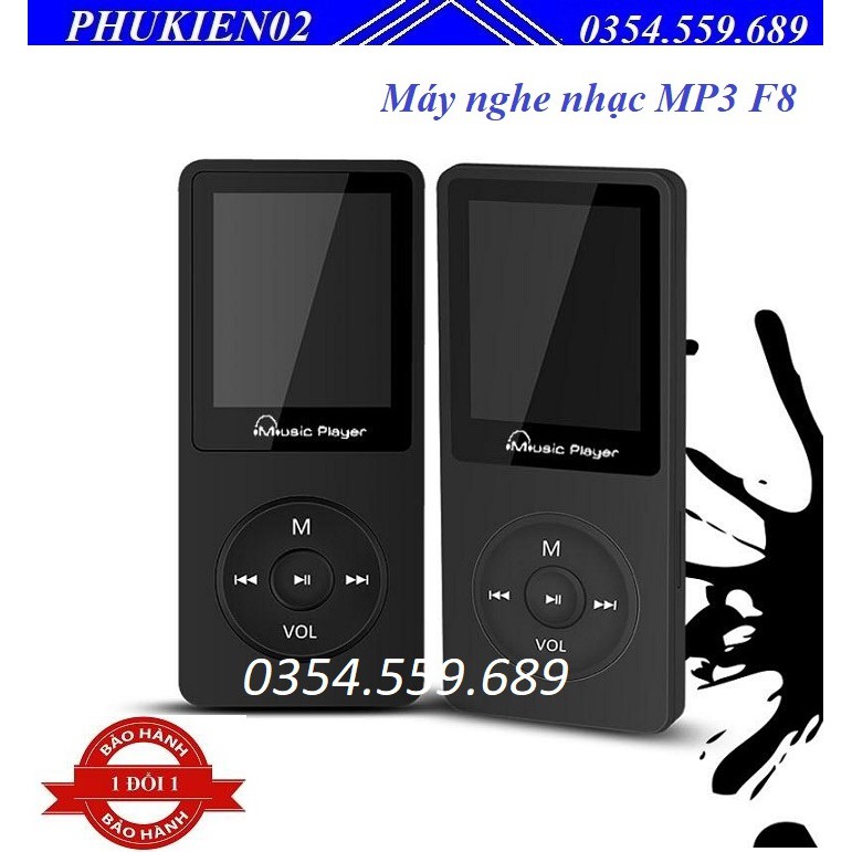 Máy nghe nhạc MP3 F8 (8GB) - Hỗ trợ nghe nhạc lossless