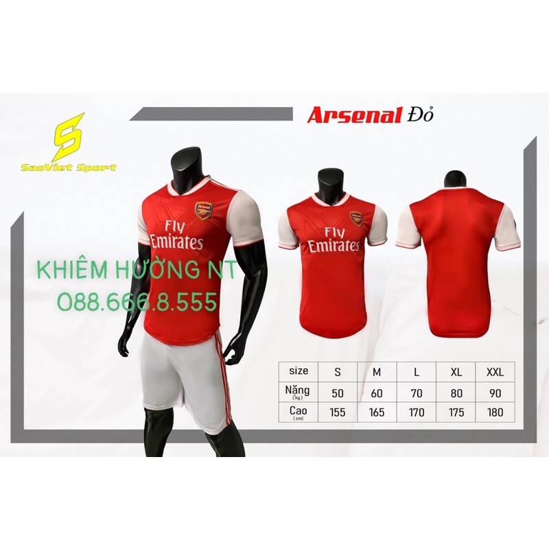 Áo Bóng Đá CLB Arsenal Đỏ Fan Traning Sân Khách,Sân Nhà Đủ Mẫu Mới Nhất 2021-2022