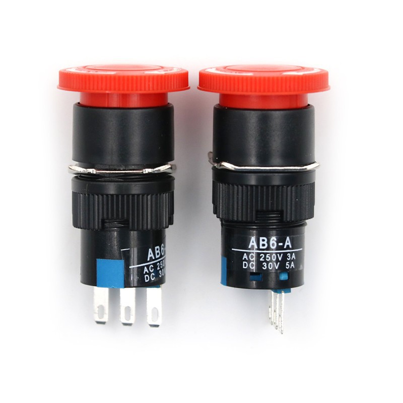 Bộ 2 Công Tắc Nút Nhấn Khẩn Cấp 16mm
