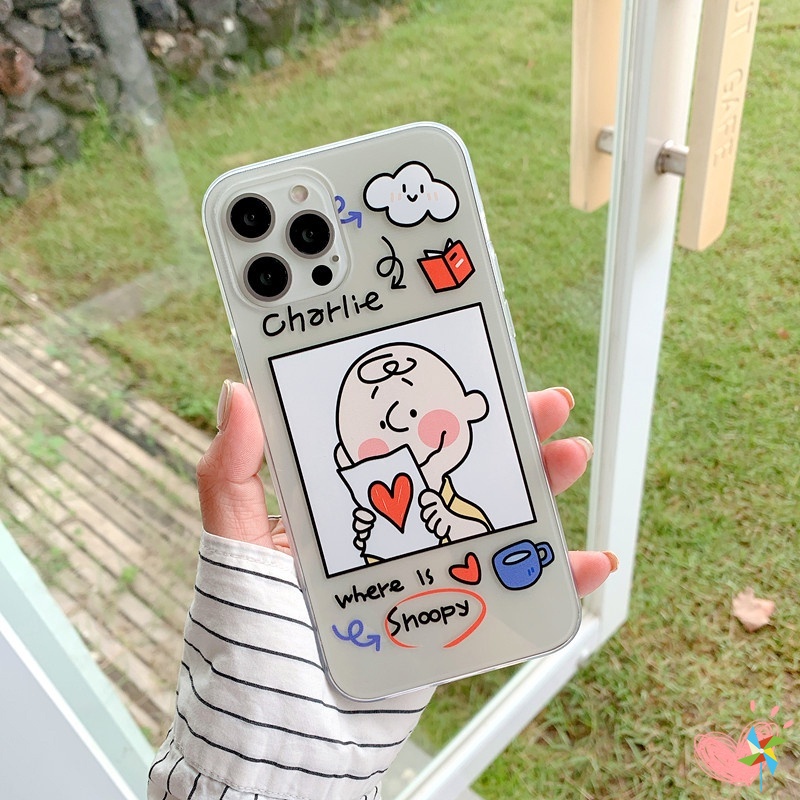 Casing Google Pixel 6 Pro Pixel 3 3A 4 XL 5 5A 5G Y20i Y20 Y12s Y17 Y15 Y12 A9 A5 2020 Soft Phone Case Cute Snoopy Cartoon Transparent Silicone Shockproof Protective Cover