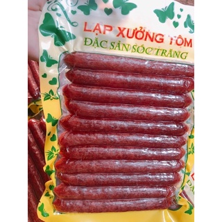 Gói 500gr lạp xưởng tôm sóc trăng
