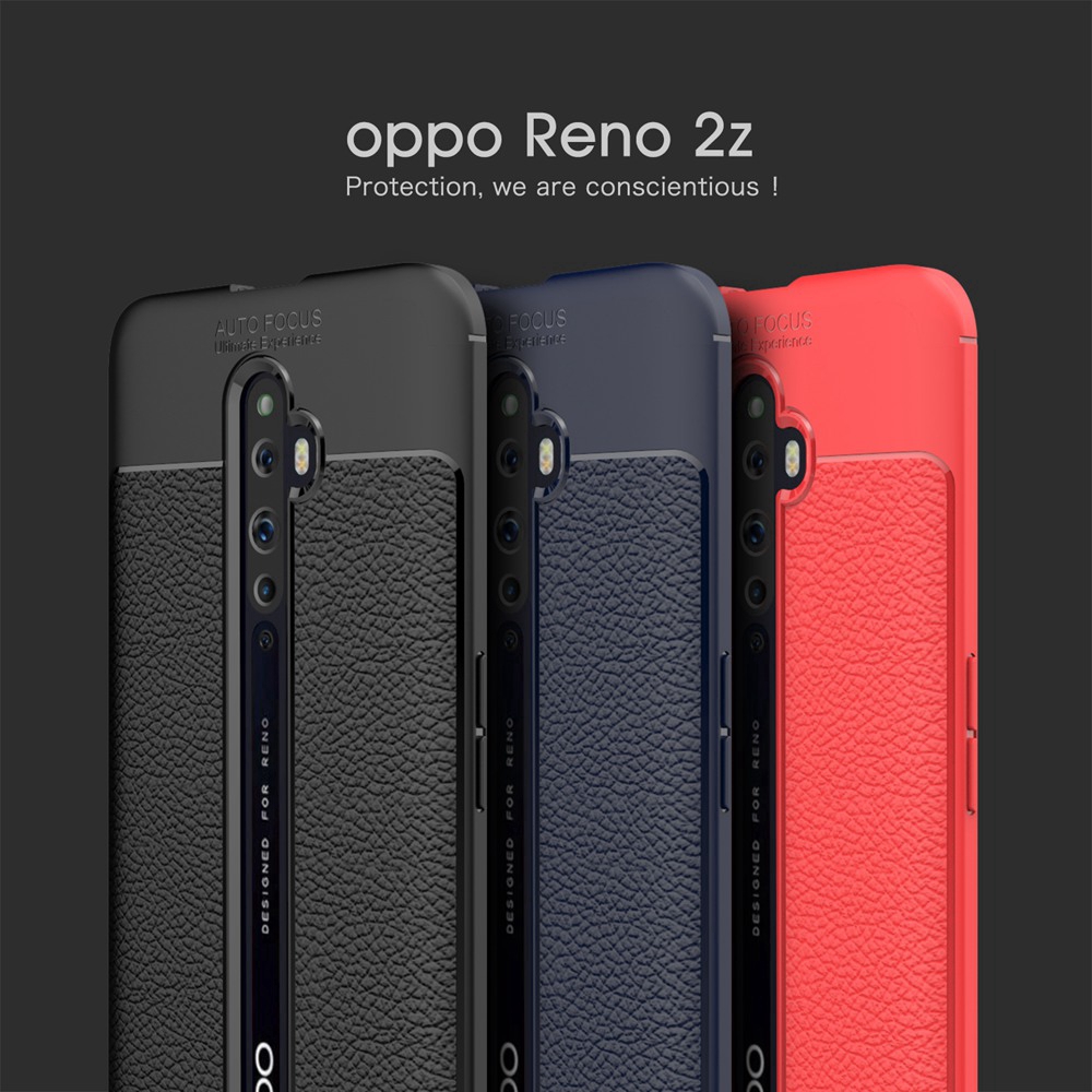 Ốp điện thoại silicone TPU mềm chống sốc bề mặt sần cho Oppo Reno 2Z / 2F Reno2 Z F