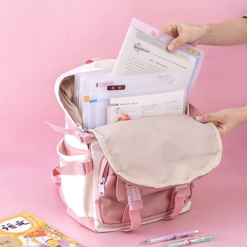 [Mới về] Bìa Hồ Sơ A4 Trong Suốt Phân Giúp Phân Loại Hồ Sơ/ Môn Học Không Thấm Nước Đựng Size A3/A4 - Giá 1 Cái