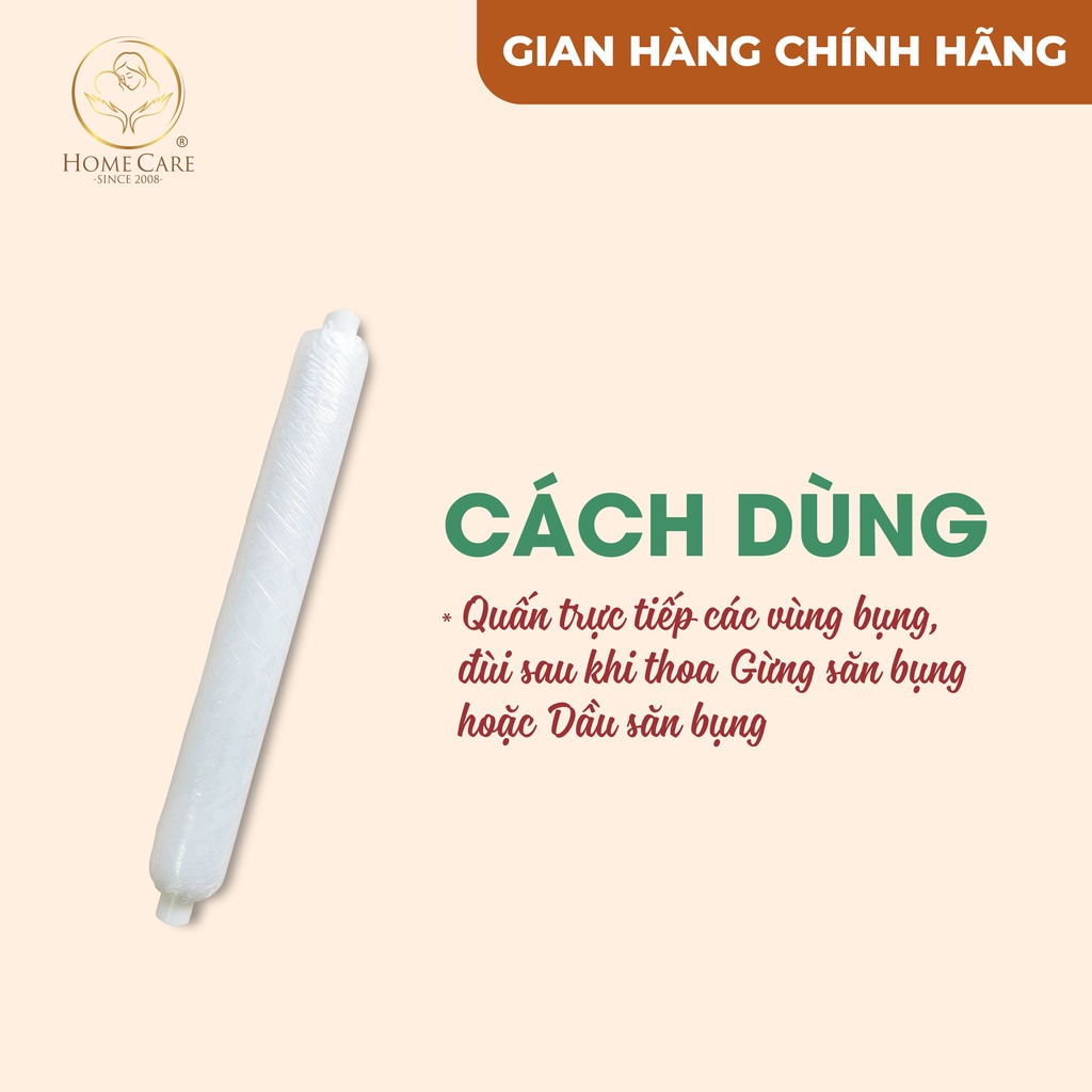 Cuộn nilon quấn giảm mỡ các vùng bụng, tay, chân Home Care