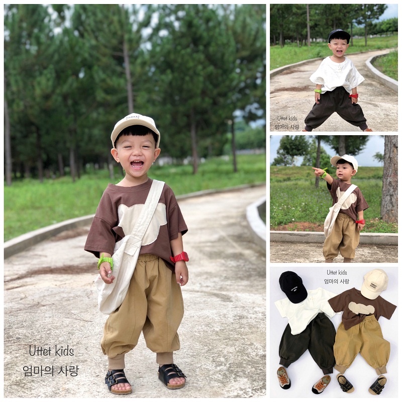 QUẦN KAKI HÀN QUỐC BO CHÂN 2207 DÀNH CHO BÉ GÁI VÀ BÉ TRAI SIZE 80 ĐẾN 120