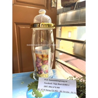 Bình thuỷ tinh ngâm rượu Hàn Quốc 7lit (hình sâm)