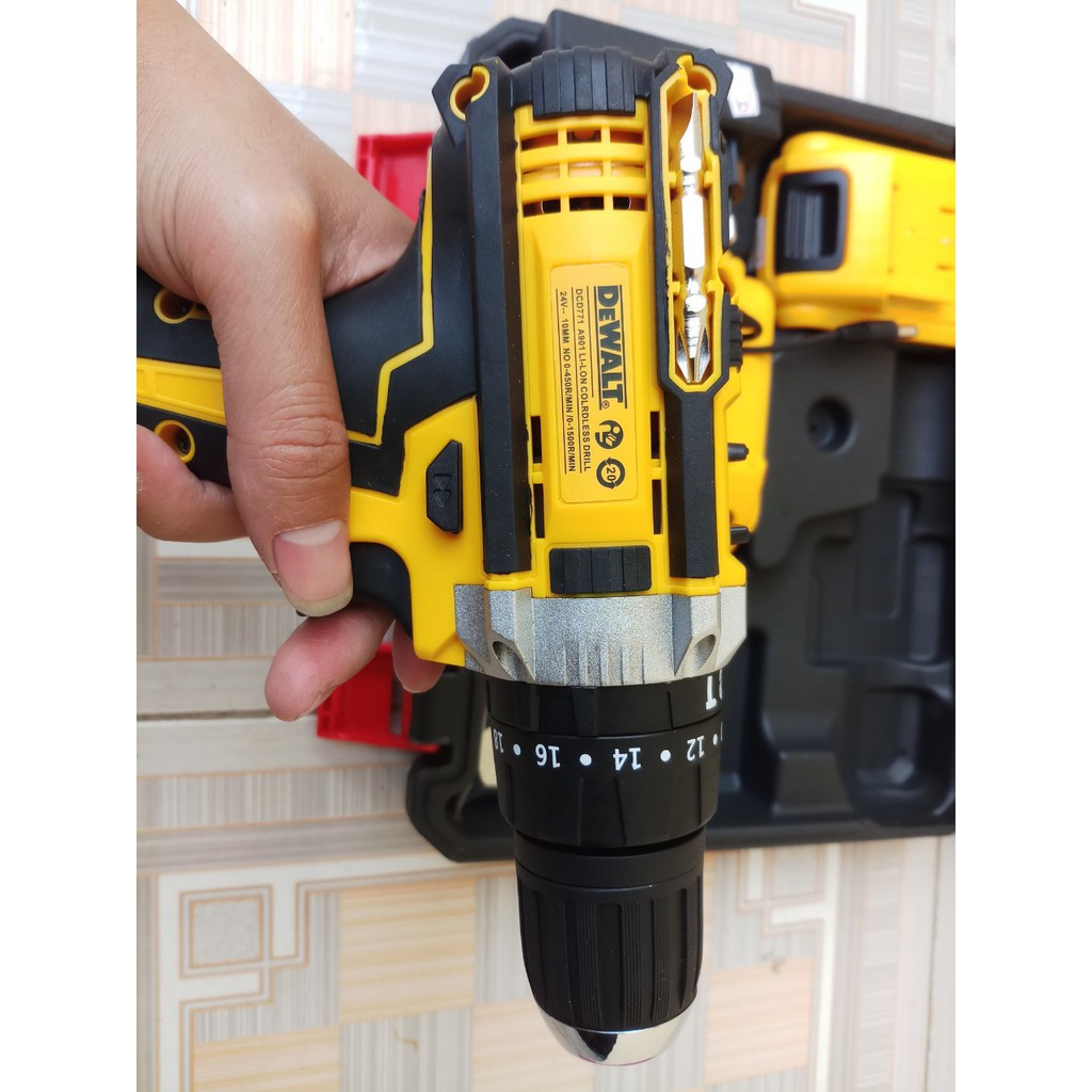 Máy khoan pin Dewalt 24v có búa