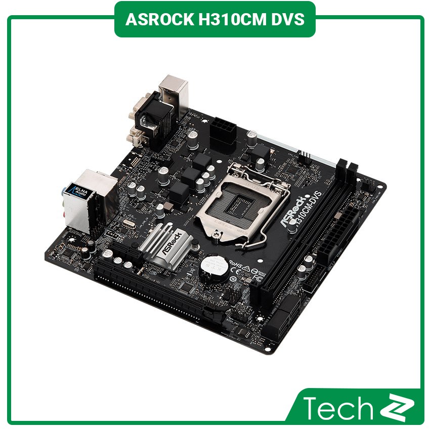 Mainboard ASROCK H310CM DVS (Intel H310, Socket 1151, m-ATX, 2 khe RAM DDR4)