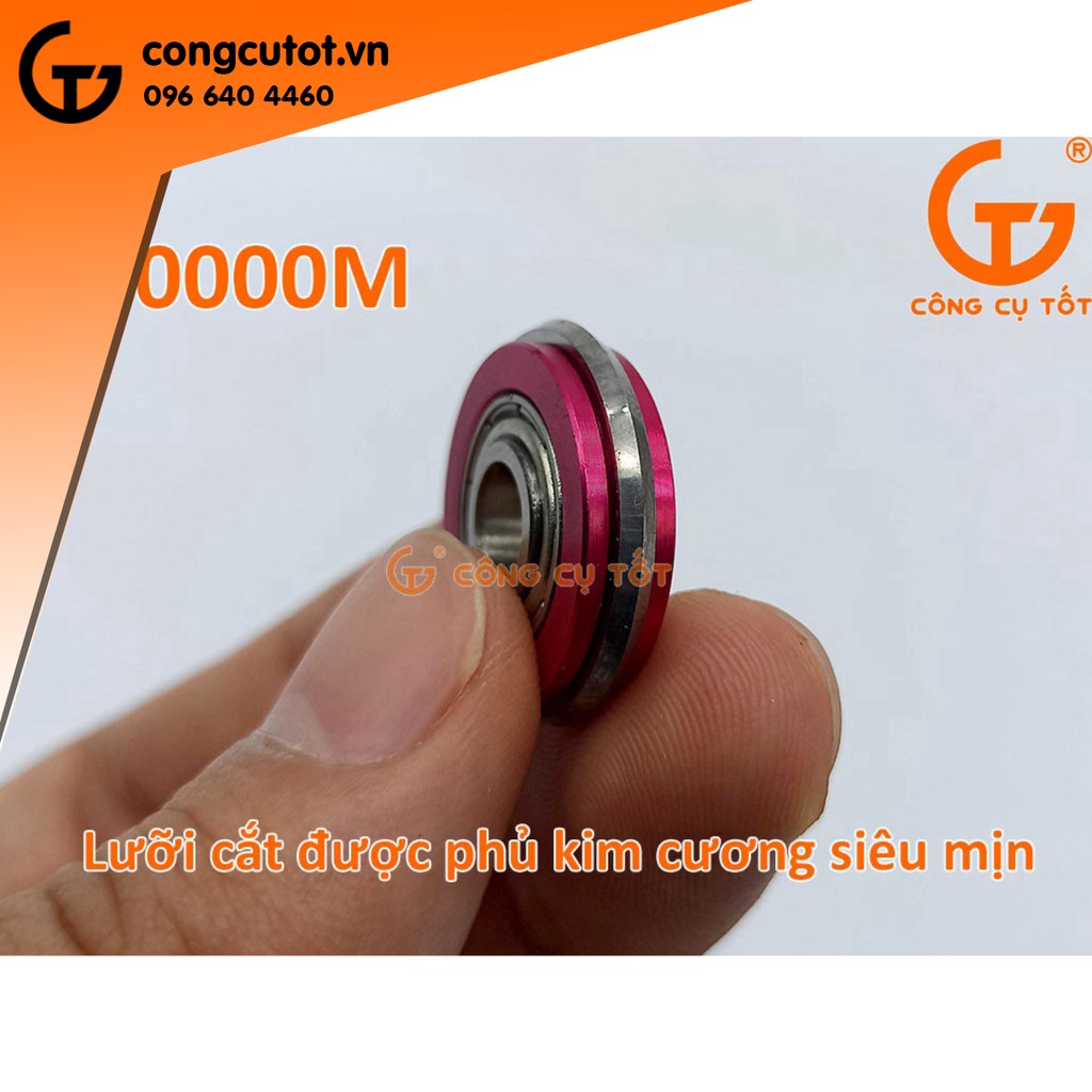 Lưỡi tròn cắt gạch bàn đẩy hộp sắt phủ kim cương siêu mịn tới 50000M