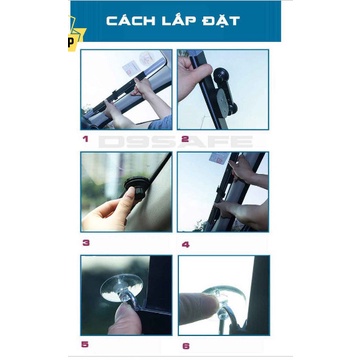 Rèm che nắng kính lái ô tô thiết kế dạng xếp, che nắng ô tô hiệu quả, lắp đặt nhanh gọn, đơn giản