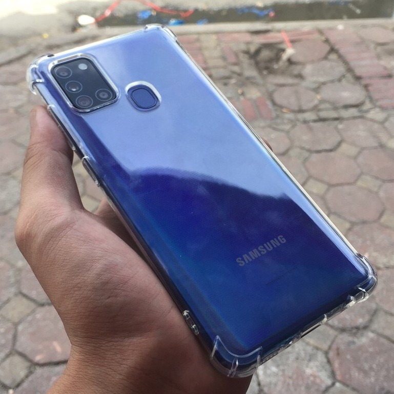 Ốp lưng Samsung Galaxy A21S / S10 / S10 PLUS silicon dẻo trong suốt chống sốc full 4 góc - phukienso24h