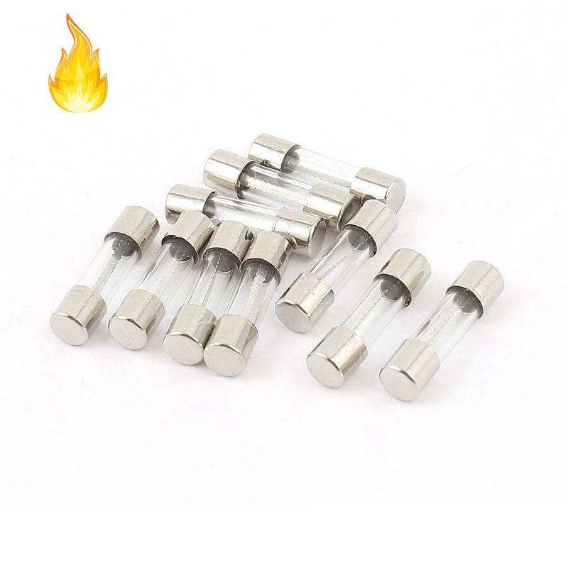 Bộ 10 ống cầu chì thủy tinh 250v 10amp kích thước 5mm X 20mm