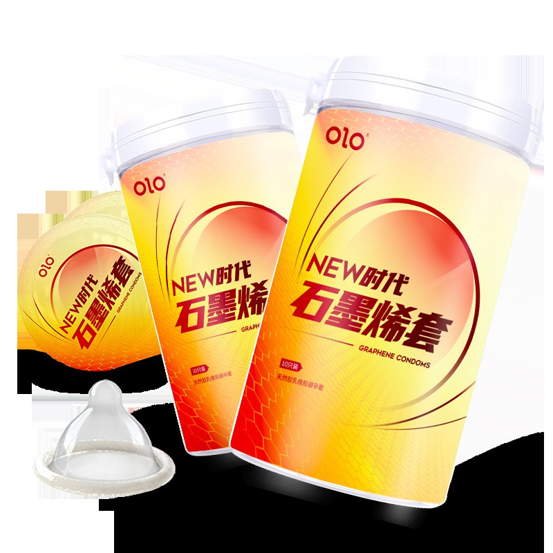 Bao Cao Su OLO Graphene Siêu Mỏng 0.01mm Hộp 10 BCS Kéo Dài Thời Gian Nhiều Gel Bôi Trơn