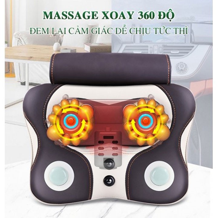 Máy đấm lưng massage xoa bóp lưng cổ vai gáy pin sạc Nikio NK-136DC - giá rẻ