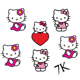 Set thẻ cắm hello kitty trang trí bánh kem