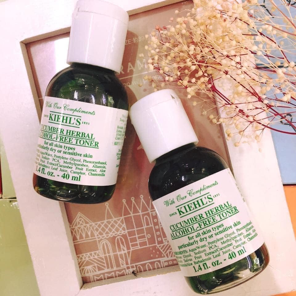 Toner dưa leo Kiehl's Cucumber Herbal Alcohol-Free 40ml | BigBuy360 - bigbuy360.vn