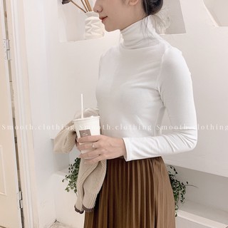 áo thun trơn cổ lọ