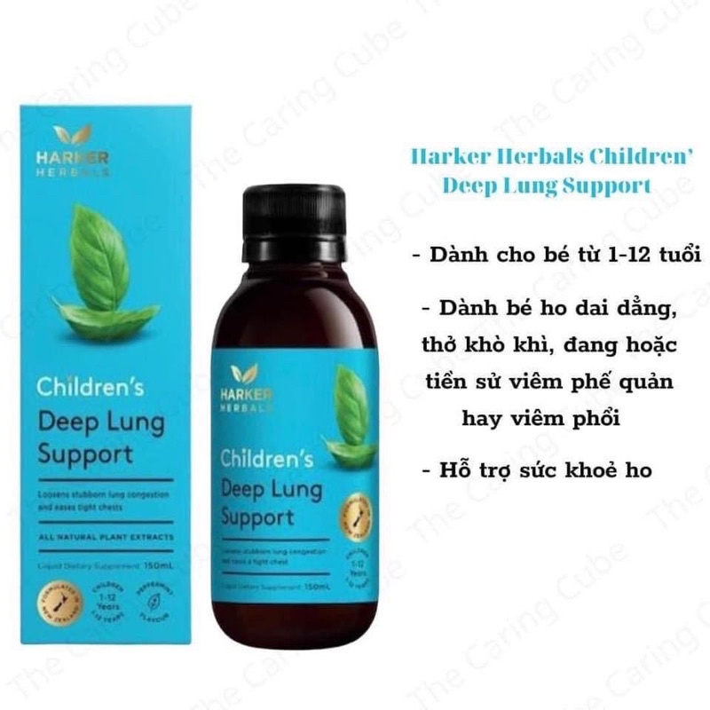 Siro tăng đề kháng Children's Deep Lung Support Harker - 150ml