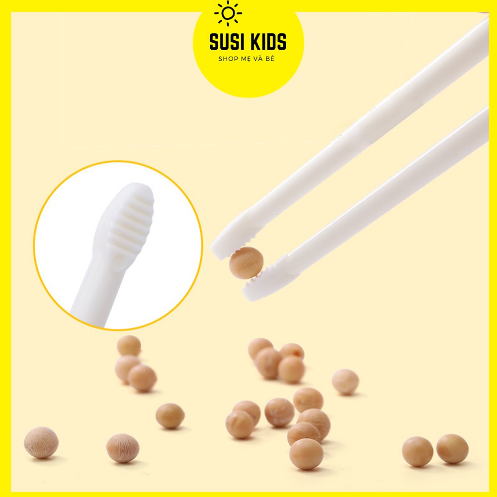 Bộ đũa tập ăn dặm Goryeo Hàn Quốc kèm thìa và dĩa cho bé (có hộp) - Susikids