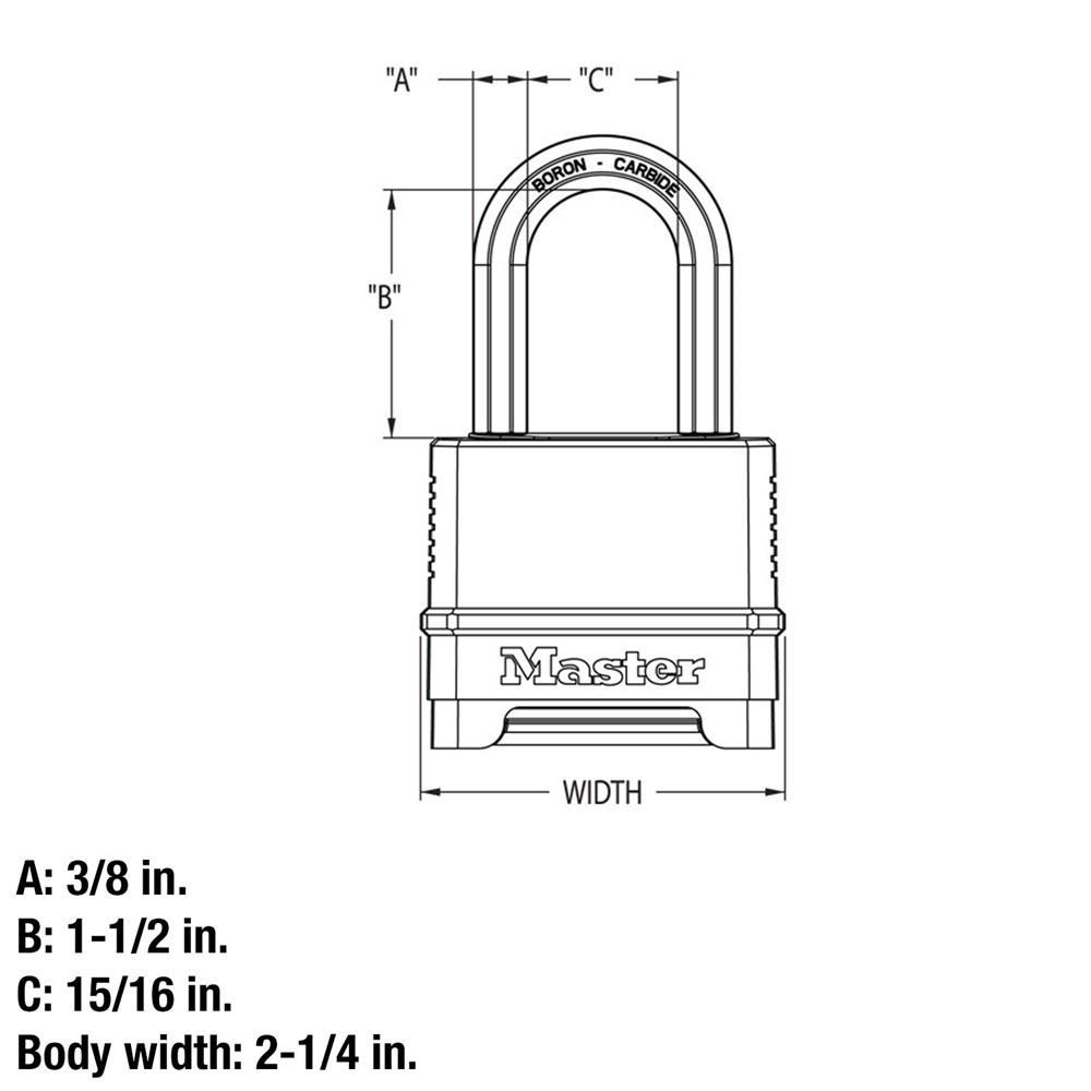 [KHOÁ CHỐNG CẮT] Khóa Số Master Lock M175XDLF 60mm Chống Trộm🔥100% Chính Hãng Từ Mỹ🔥