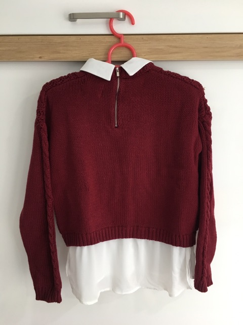 Áo len phối sơ mi Adore dress