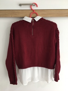 Áo len phối sơ mi Adore dress