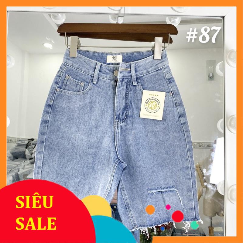 Quần Jeans Lững Rách Nhẹ❤Lai Tua🌸Thể Hiện Sự Cá Tính⚡Tự Tin Của Các Nàng🌸Mã 87.