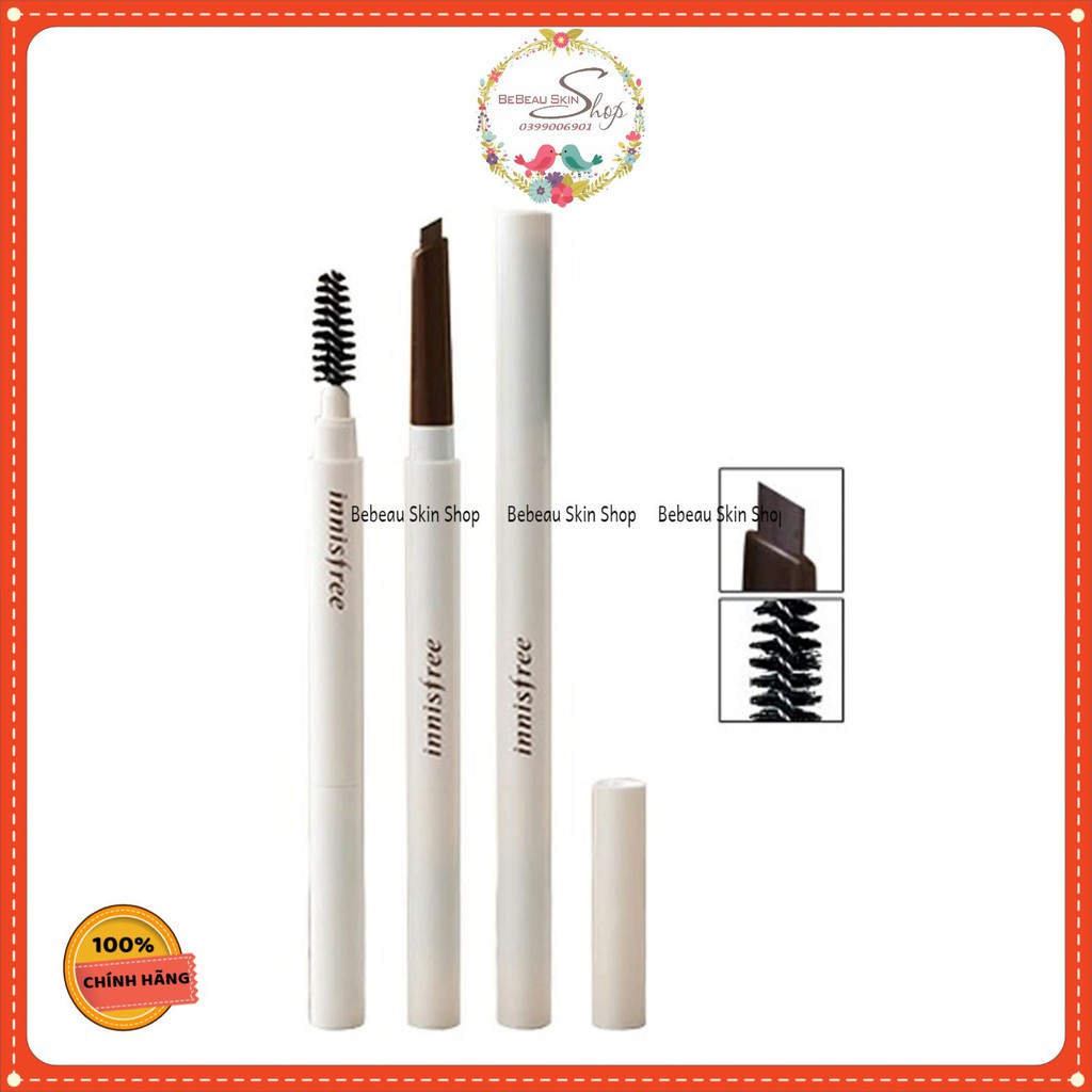 Chì kẻ mày 2 đầu Innisfree auto eyebrow pencil