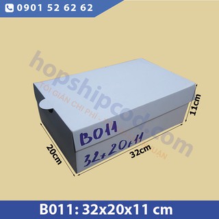 Combo 20 hộp giày B011 kích thước 32x20x11 cm