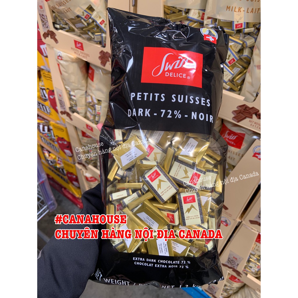 Kẹo sô cô la đắng Swiss Delice 1.3kg