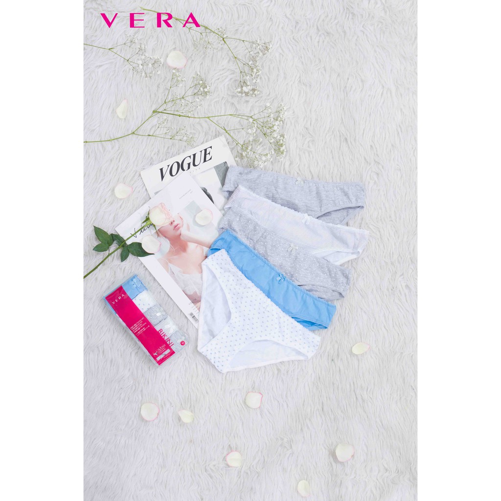 Combo 5 quần lót VERA cotton 4 chiều thun ren - 0310