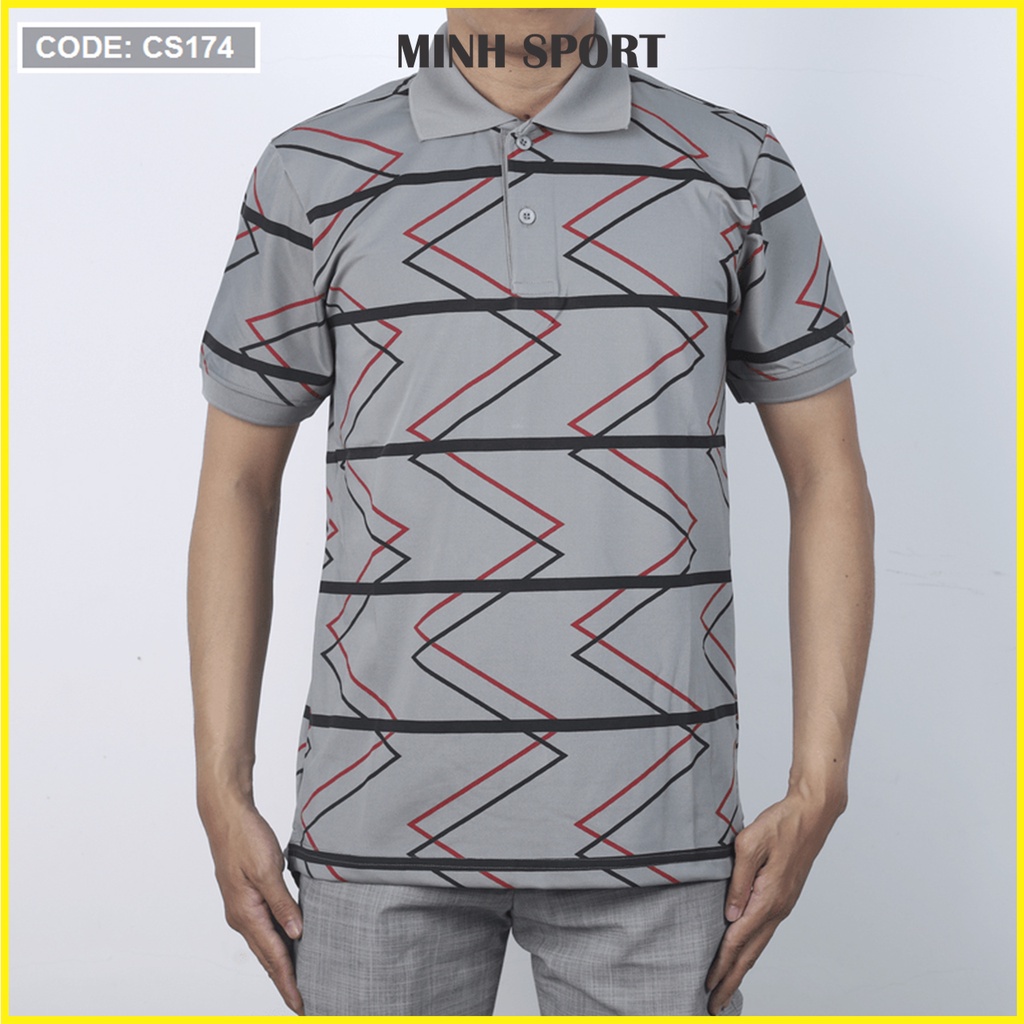 Áo Thun Polo Nam Cổ Bẻ In Họa Tiết Zic Zắc mã AO.45