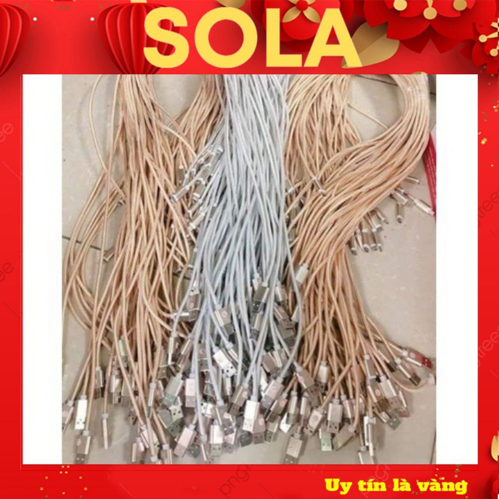 Dây Sạc💎FREESHIP💎Dây Sạc IPhone, Android, Type C Dài 3M Bọc Dù