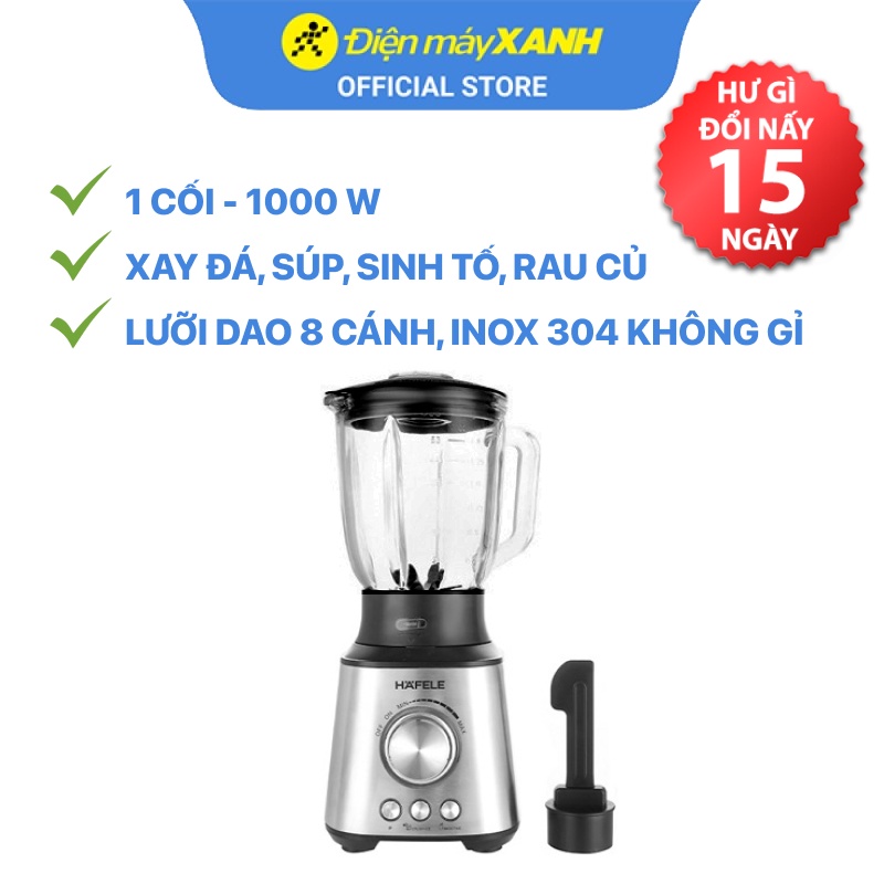 Máy xay sinh tố đa năng Hafele GS-603 1.5 lít 1000 W xay đá, súp, sinh tố, rau củ - Chính hãng BH 12 tháng