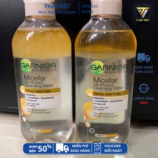 [ HÀNG CHÍNH HÃNG] Nước Tẩy Trang Garnier Micellar 400ml [Vàng]