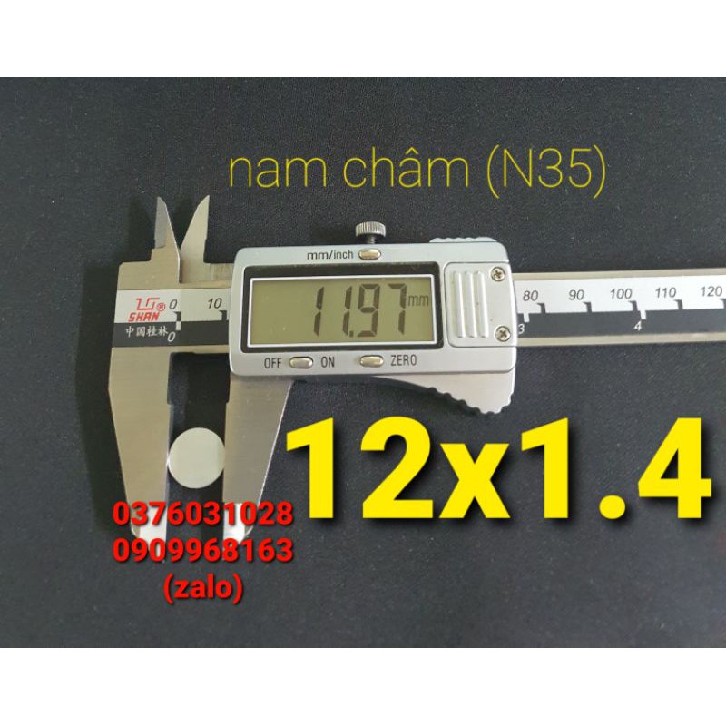 NAM CHÂM VIÊN VĨNH CỬU 12x1.4 (N35) 20 viên