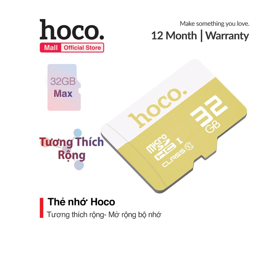 Thẻ nhớ Hoco tốc độ cao 32GB TF micro-SD | WebRaoVat - webraovat.net.vn