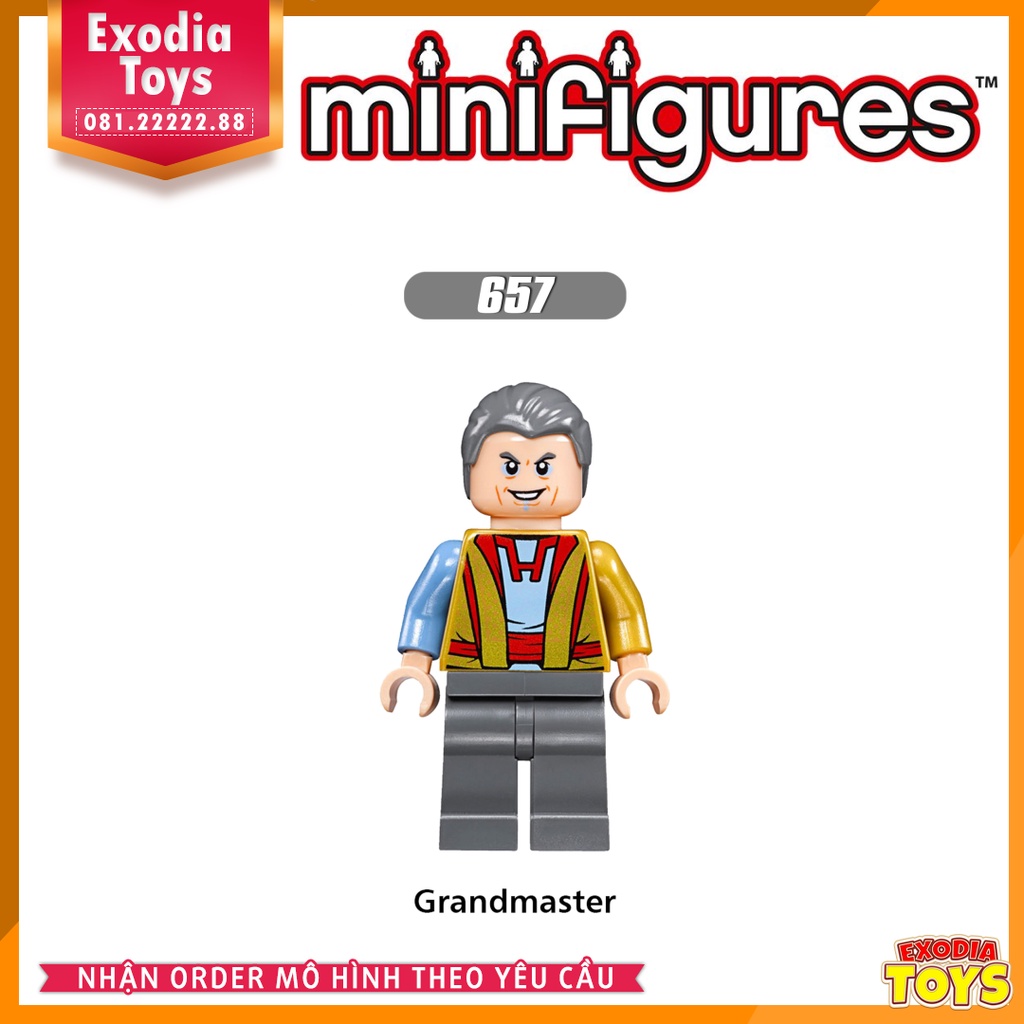 Xếp hình minifigure nhân vật siêu anh hùng Marvel : Thor Ragnarok  - Đồ Chơi Lắp Ghép Sáng Tạo - X0165