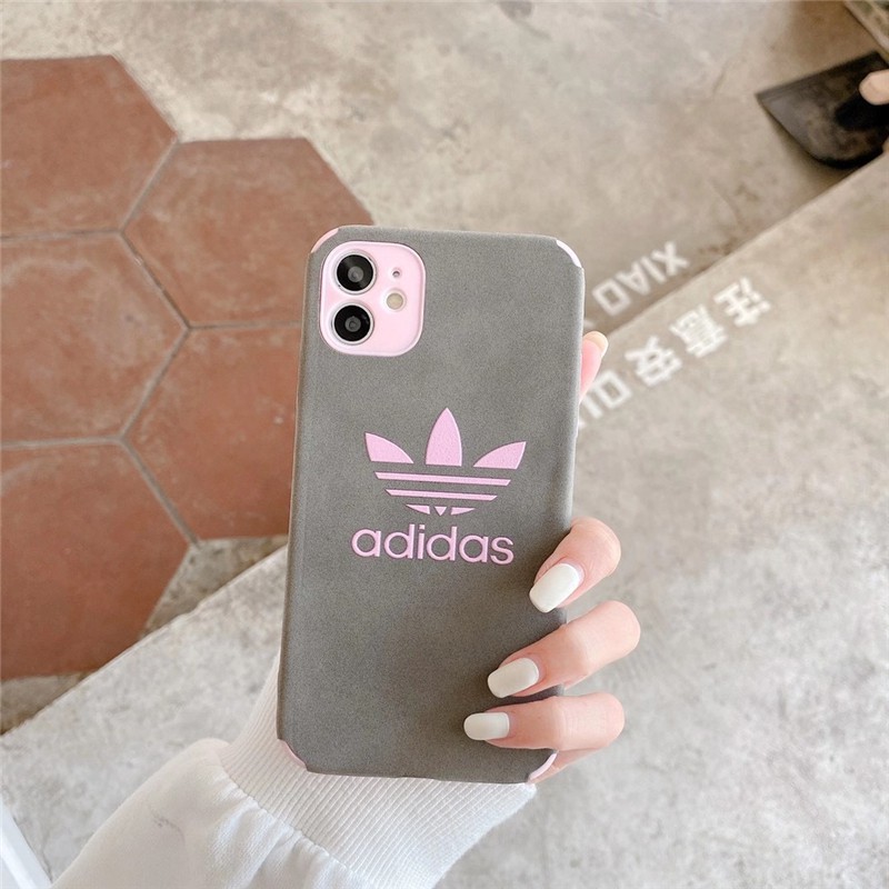 Ốp điện thoại da mềm chống va đập họa tiết logo Adidas cho iPhone 12 Mini 12 Pro Max 11 Pro Max Xs Max X Xr 7 8 Plus