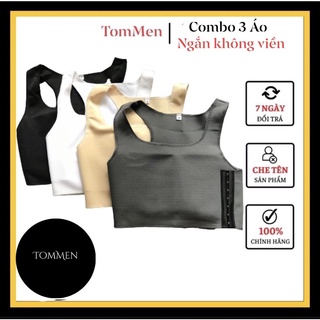 Combo 3 Áo Nịt Ngực Tomboy - loại ngắn không có đường viền áo