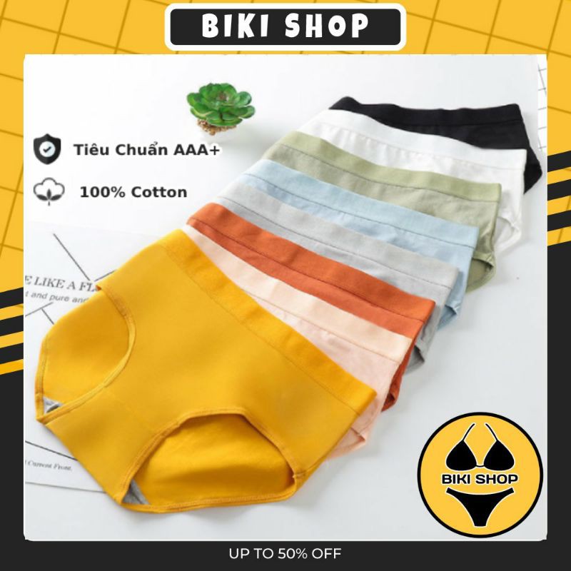 Quần lót nữ cotton kháng khuẩn màu trơn QL33 Biki